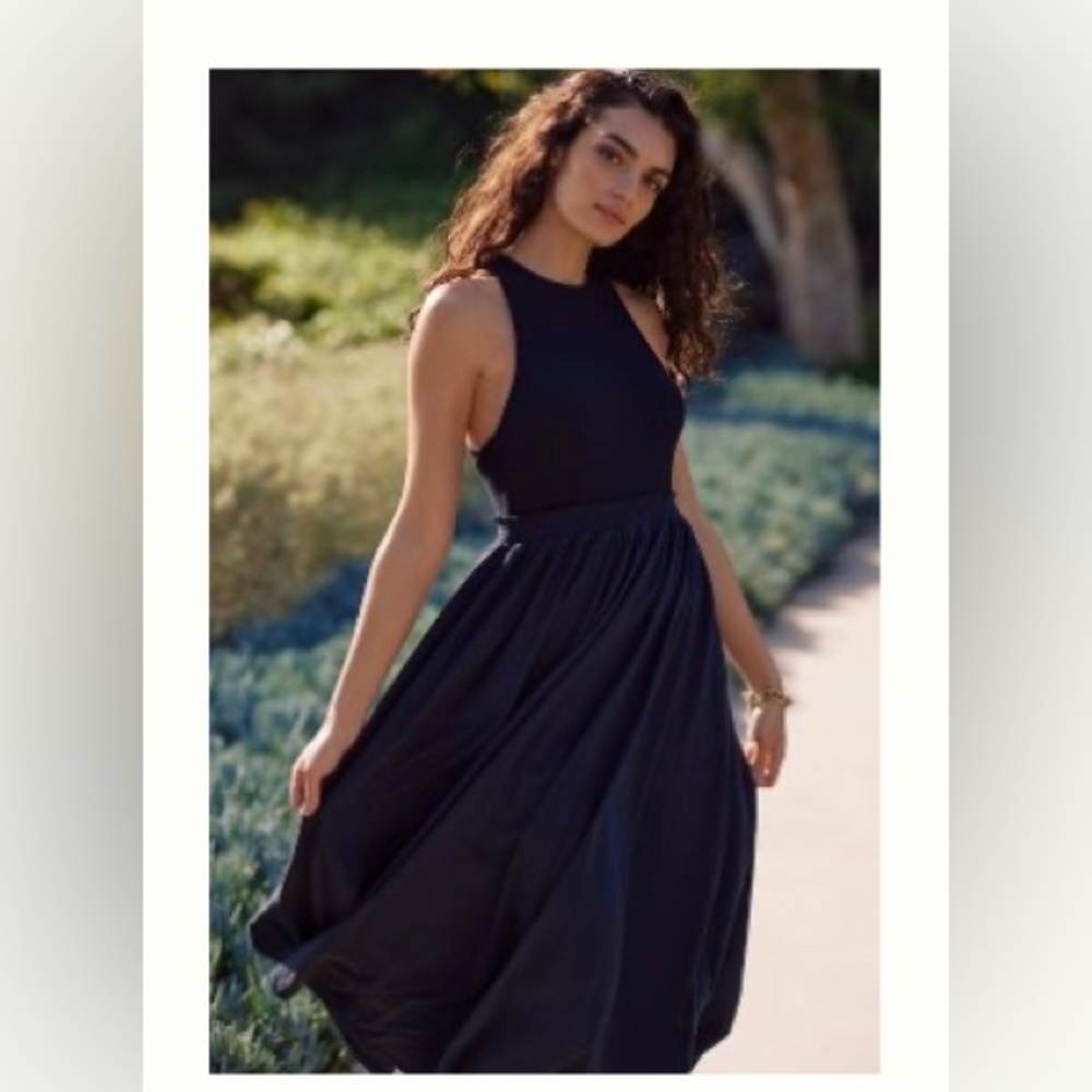 Jersey maxi cut out dress